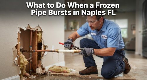 What to Do When a Frozen Pipe Bursts in Naples FL